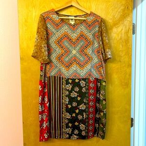 Anthropologie shortsleeved tunic dress